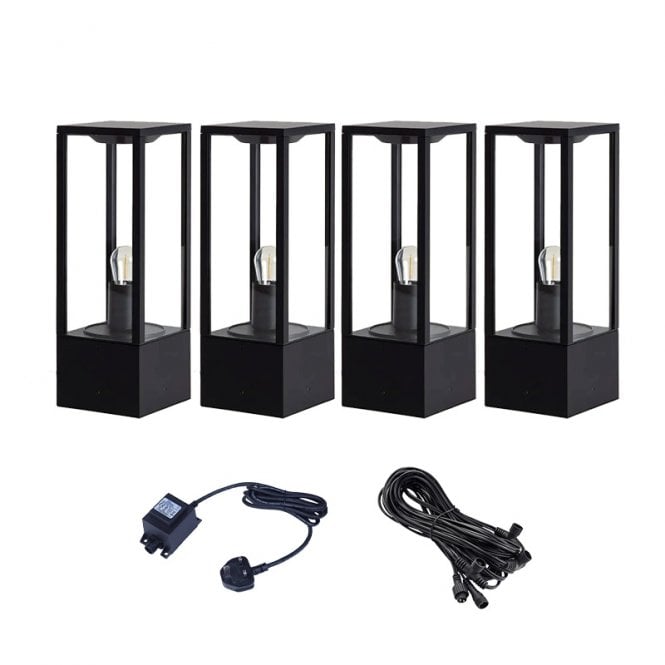 EasyFit Core 12v  Garden Lights - Aspen LED Pedestal Light Kit - 4 Lights