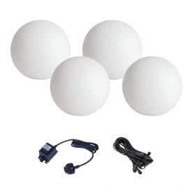 EasyFit Core 12v Garden Lights - Elder Warm White LED Feature Light Kit - 4 Lights