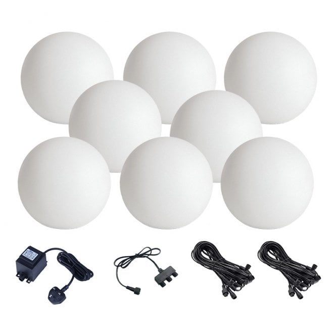 EasyFit Core 12v  Garden Lights - Elder Warm White LED Feature Light Kit - 8 Lights