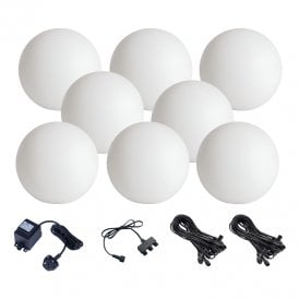 EasyFit Core 12v Garden Lights - Elder Warm White LED Feature Light Kit - 8 Lights