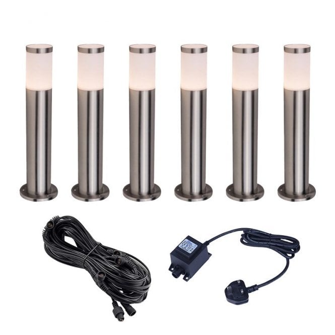 EasyFit Core 12v  Garden Lights - Flora LED Bollard Light Kit - 6 Lights