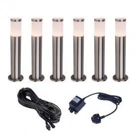 EasyFit Core 12v Garden Lights - Flora LED Bollard Light Kit - 6 Lights