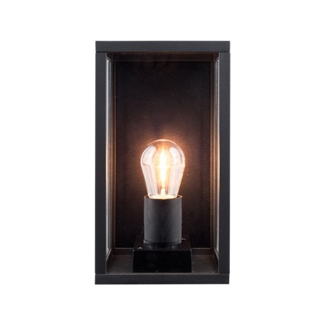 EasyFit Core 12v  Garden Lights - Freesia LED Outdoor Half Wall Lantern - Black