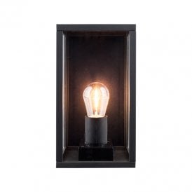 Easyfit Core 12v Garden Lights - Freesia LED Outdoor Half Wall Lantern - Black