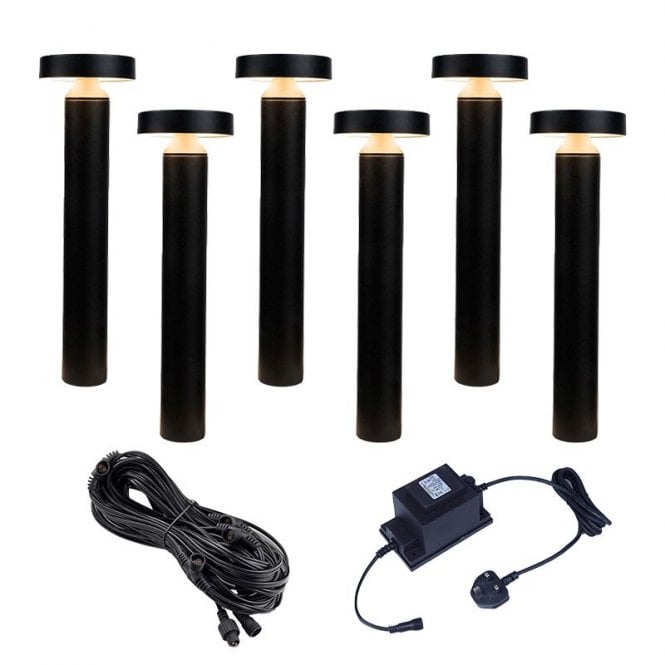 EasyFit Core 12v  Garden Lights - Lavender LED Outdoor Post Light Kit - 6 Lights
