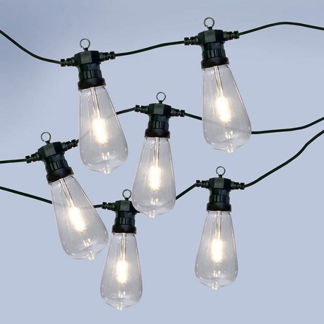 EasyFit Core 12v  Garden Lights - Squirrel Cage LED Festoon Lights - 10 Lights