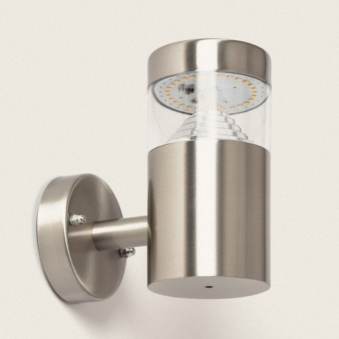 Iluzzia Edit  Inti 6W Cool White LED Outdoor Wall Light In Stainless Steel Finish