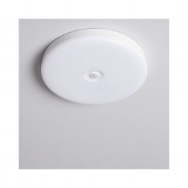 18W LED No Flicker Surface Mounted Panel with PIR Movement Sensor in White Finish