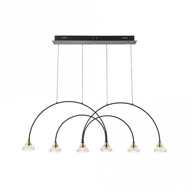 Edit Lighting 48265 Edit Florence 6 Light LED Bar Ceiling Pendant in ...