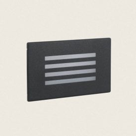 Baliza CCT LED Recessed Outdoor Wall Light In Black Finish
