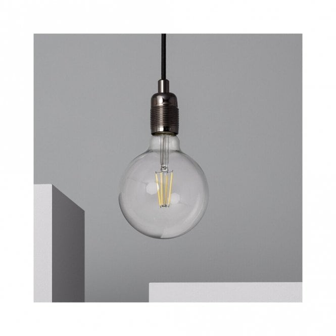 Edit Lighting Bowie Single Light Ceiling Pendant Lamp Holder in Black Finish