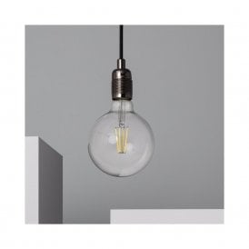 Bowie Single Light Ceiling Pendant Lamp Holder in Black Finish