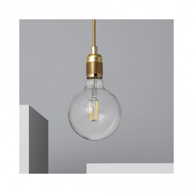 Edit Lighting Bowie Single Light Ceiling Pendant Lamp Holder in Gold Finish