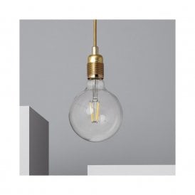 Bowie Single Light Ceiling Pendant Lamp Holder in Gold Finish