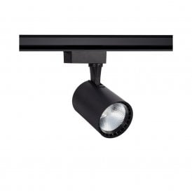 Bron 20W Cool White LED 1 Circuit Track Light in Black Finish