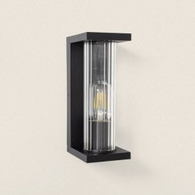 Cadet Outdoor Flush Wall Fitting In Black Finish