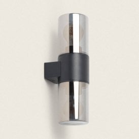 Carbon Outdoor Up & Down Light In Black Finish