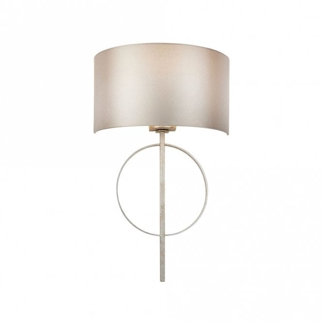 Edit Lighting Carlton Flush Wall Light in Antique Silver & Mink Finish