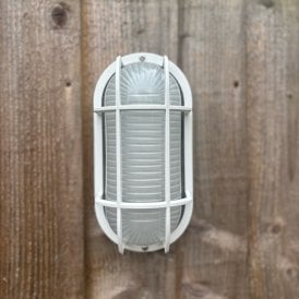 Coastal Cromer Outdoor Flush Wall Light - White
