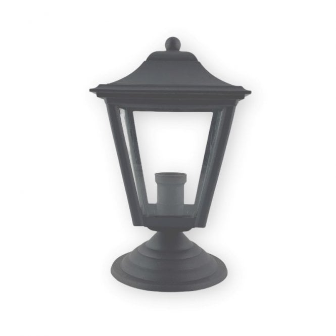 Edit Lighting Coastal Mullion Outdoor Pedestal Light - Anthracite