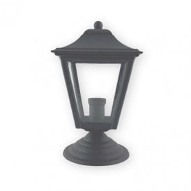 Coastal Mullion Outdoor Pedestal Light - Anthracite