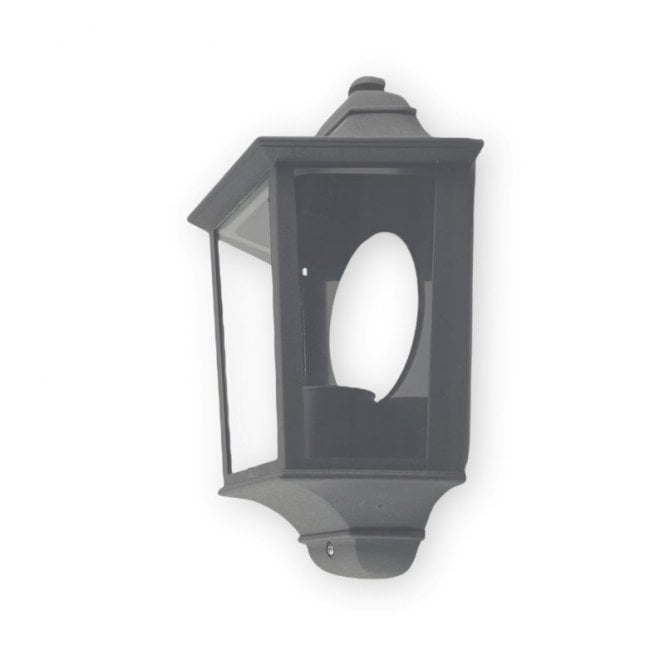 Edit Lighting Coastal Riviera Half Lantern Outdoor Wall Light - Anthracite