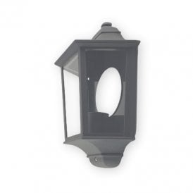 Coastal Riviera Half Lantern Outdoor Wall Light - Anthracite