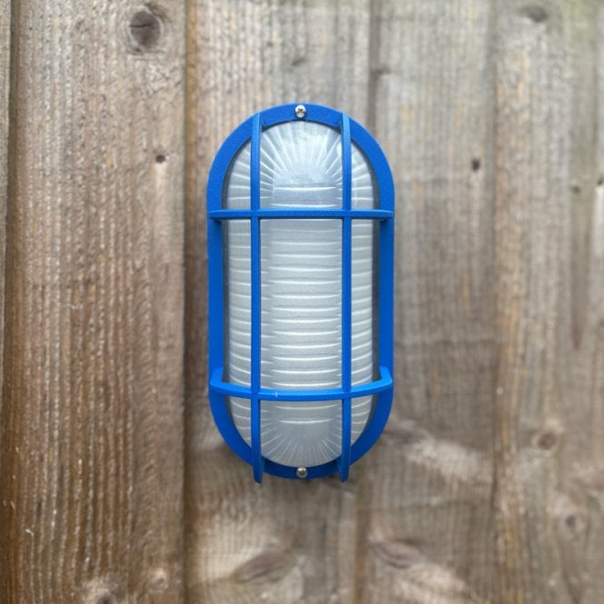 Edit Lighting Coastal Swell Outdoor Flush Wall Light - Blue