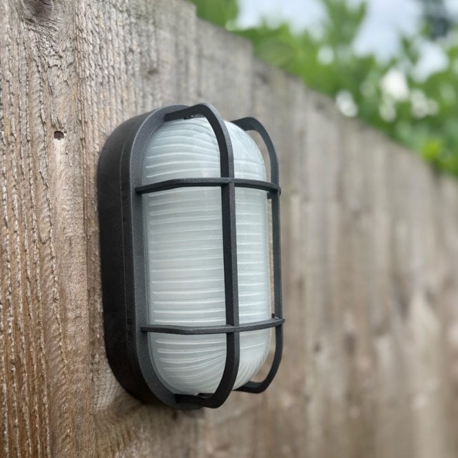 Edit Lighting Coastal Tenby Outdoor Flush Wall Light - Black