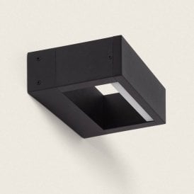 Ebony LED Outdoor Flush Light In Black Finish