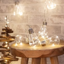 Edison 2M Battery Operated Warm White LED String Lights - 50 Lights