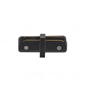 Edit 1 Circuit Track Straight Connector In Black Finish