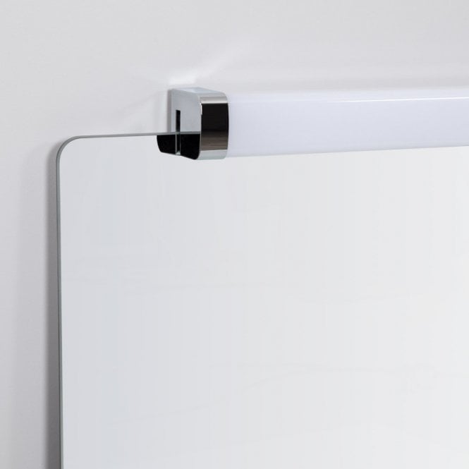 Edit Lighting Edit 15W LED Bathroom Mirror Wall Light In White & Chrome Finish