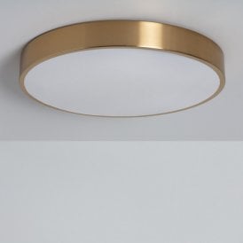 Edit 18W Flush Colour Selectable LED Ceiling Light In Gold Finish