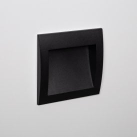 Edit 4W LED Outdoor Flush Wall Light In Black Finish