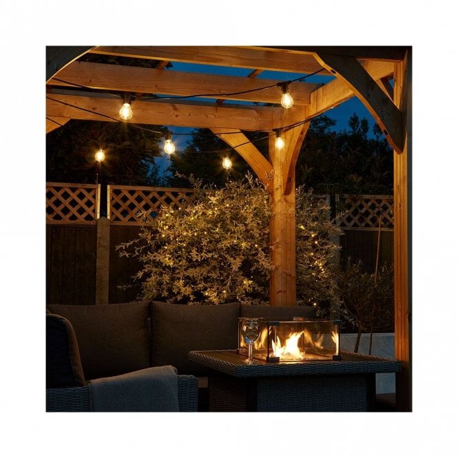 Edit Lighting Edit 7M Weatherproof Connectable Festoon Lighting - 10 Black Bulb Holders