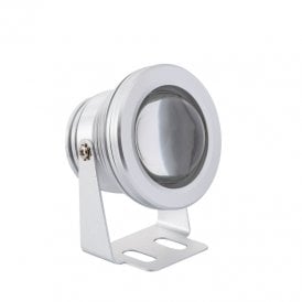 Edit 7W 12V LED Surface Garden Spotlight In Chrome Finish