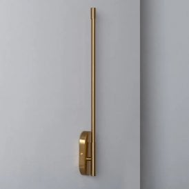 Edit 8W Metal LED Wall Light In Brushed Gold Finish