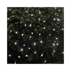 Edit 9M Set of 100 Battery Operated Warm White LED Multi Function String Lights on Black Cable