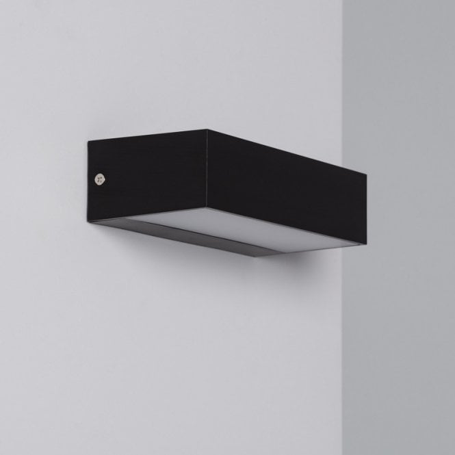 Edit Lighting Edit 9w Galeo Cool White LED Outdoor Up & Down Wall Light in Black Finish with Frosted Diffuser