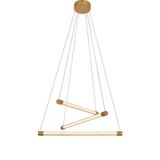 Edit Lighting Edit Abba LED Chandelier in Brushed Gold Finish