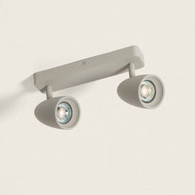 Edit Adrien 2 Light Spotlight Bar - Grey
