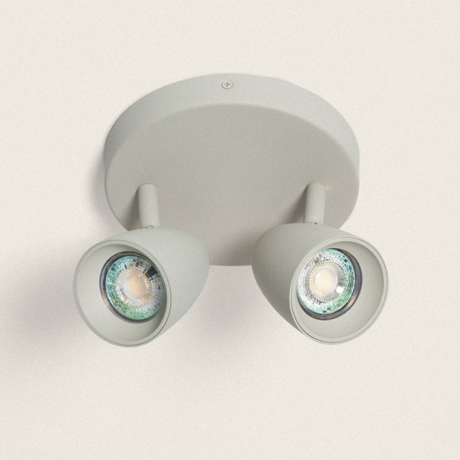 Edit Lighting Edit Adrien 2 Light Spotlight Plate - Grey