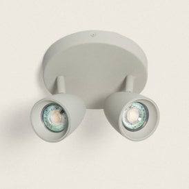 Edit Adrien 2 Light Spotlight Plate - Grey