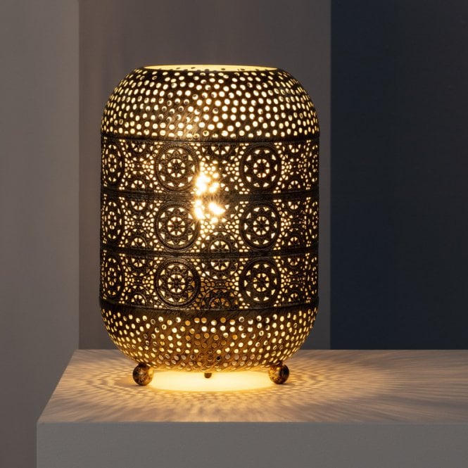 Edit Lighting Edit Aerba Single Light Table Lamp in Gold Finish