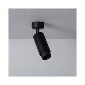 Edit Agate Single Ceiling Spotlight Fitting in Black Finish