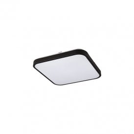 Edit Agnes 16W Cool White LED Square Flush Light In Black Finish