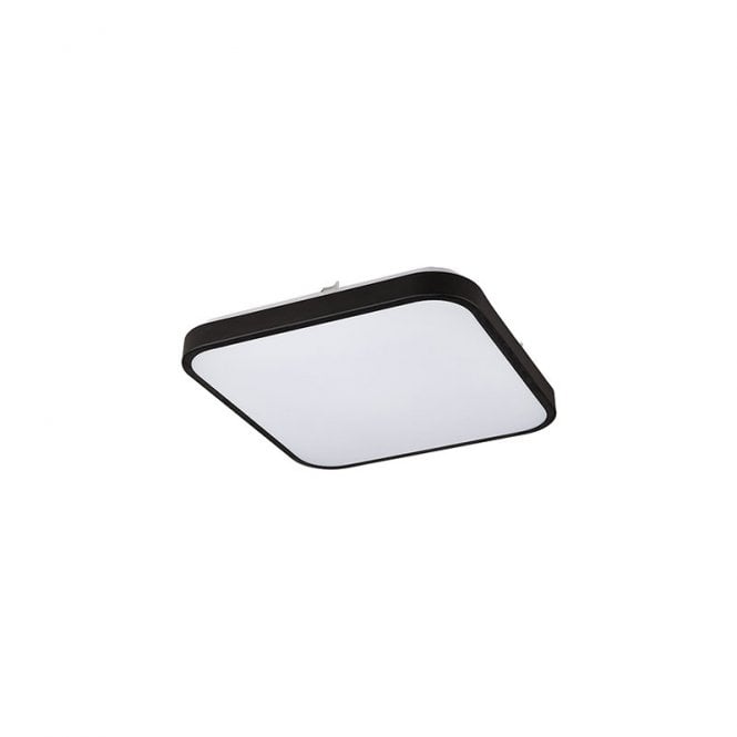 Edit Lighting Edit Agnes 16W Warm White LED Square Flush Light In Black Finish