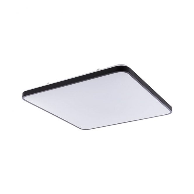 64w Edit Lighting Edit Agnes 64W Cool White LED Square Flush Light In Black ...