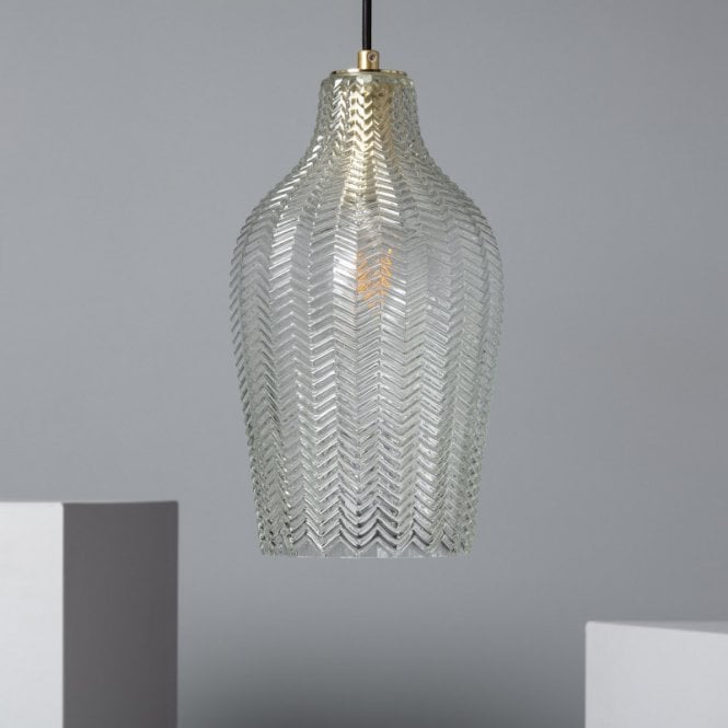 Edit Lighting Edit Allende Single Light Ceiling Pendant With Clear Glass Shade